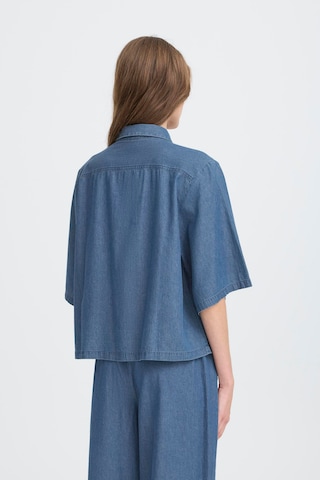 ICHI Blouse 'AURORA' in Blue