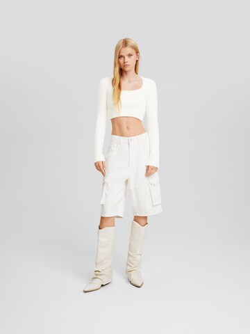 Pull-over Bershka en beige