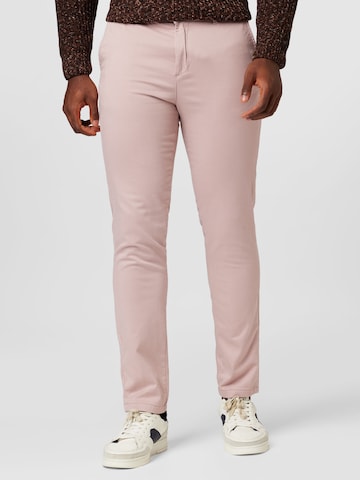 JACK & JONES Slimfit Chino kalhoty 'MARCO BOWIE' – pink: přední strana