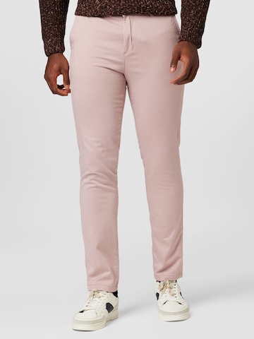 Slimfit Pantaloni chino 'MARCO BOWIE' di JACK & JONES in rosa: frontale