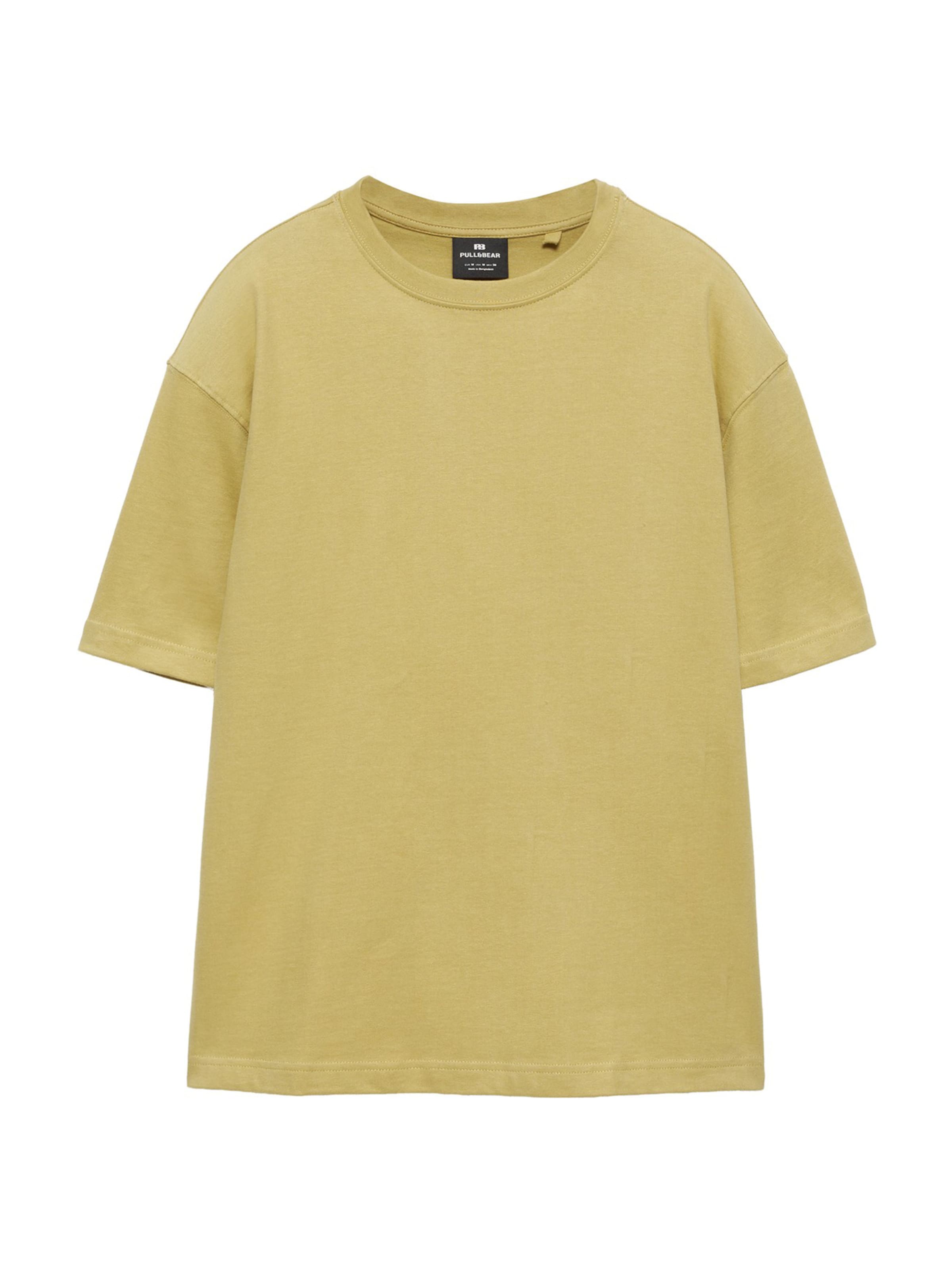 Pull&Bear T-Shirt en XS en moutarde, Vue avec produit