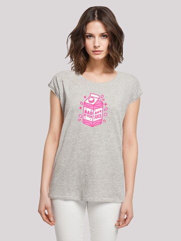 T-shirt 'Internationaler Frauentag: Girl-Power-Design' F4NT4STIC en gris : devant