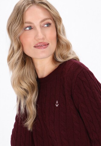 Pull-over DreiMaster Maritim en rouge