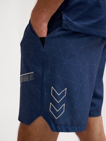 Regular Pantalon de sport 'Court' Hummel en bleu