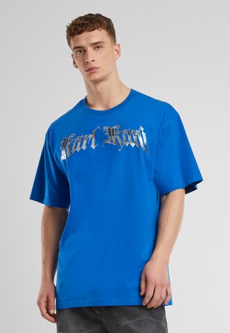 Karl Kani Футболка 'Old English Chrome' в Синий: спереди