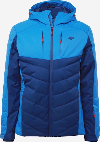 4F Athletic Jacket in Blue: front