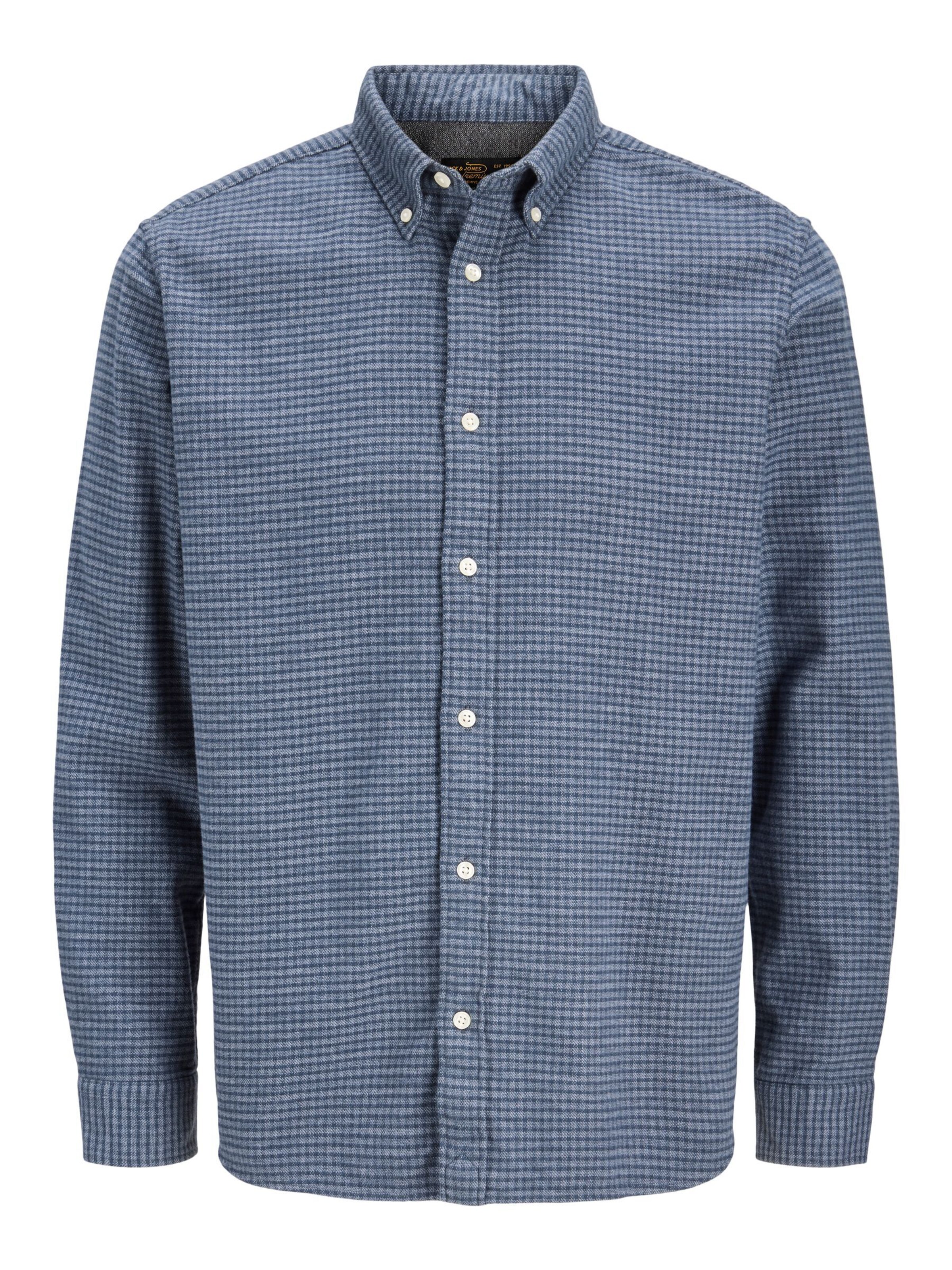 JACK & JONES Regular fit Button Up Shirt in Blue: front