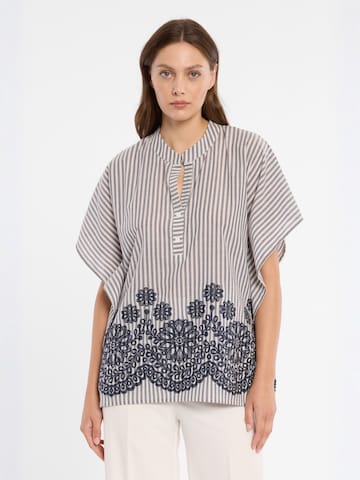 Ana Alcazar Blouse 'Dorivar' in Blauw: voorkant