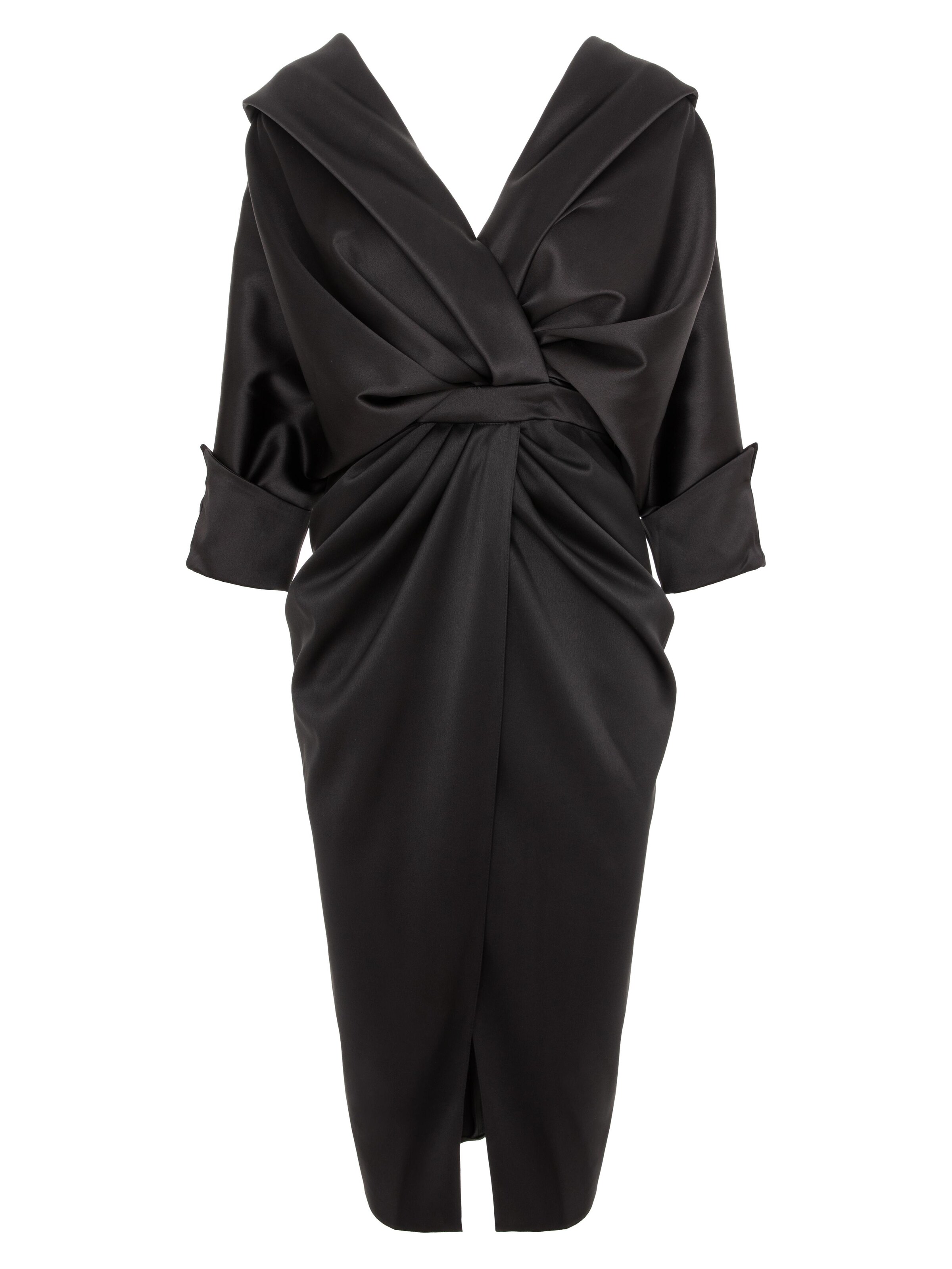 acob a porter Avondjurk in Zwart: voorkant