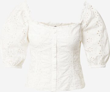 GAP Blus 'EYELET' i vit: framsida