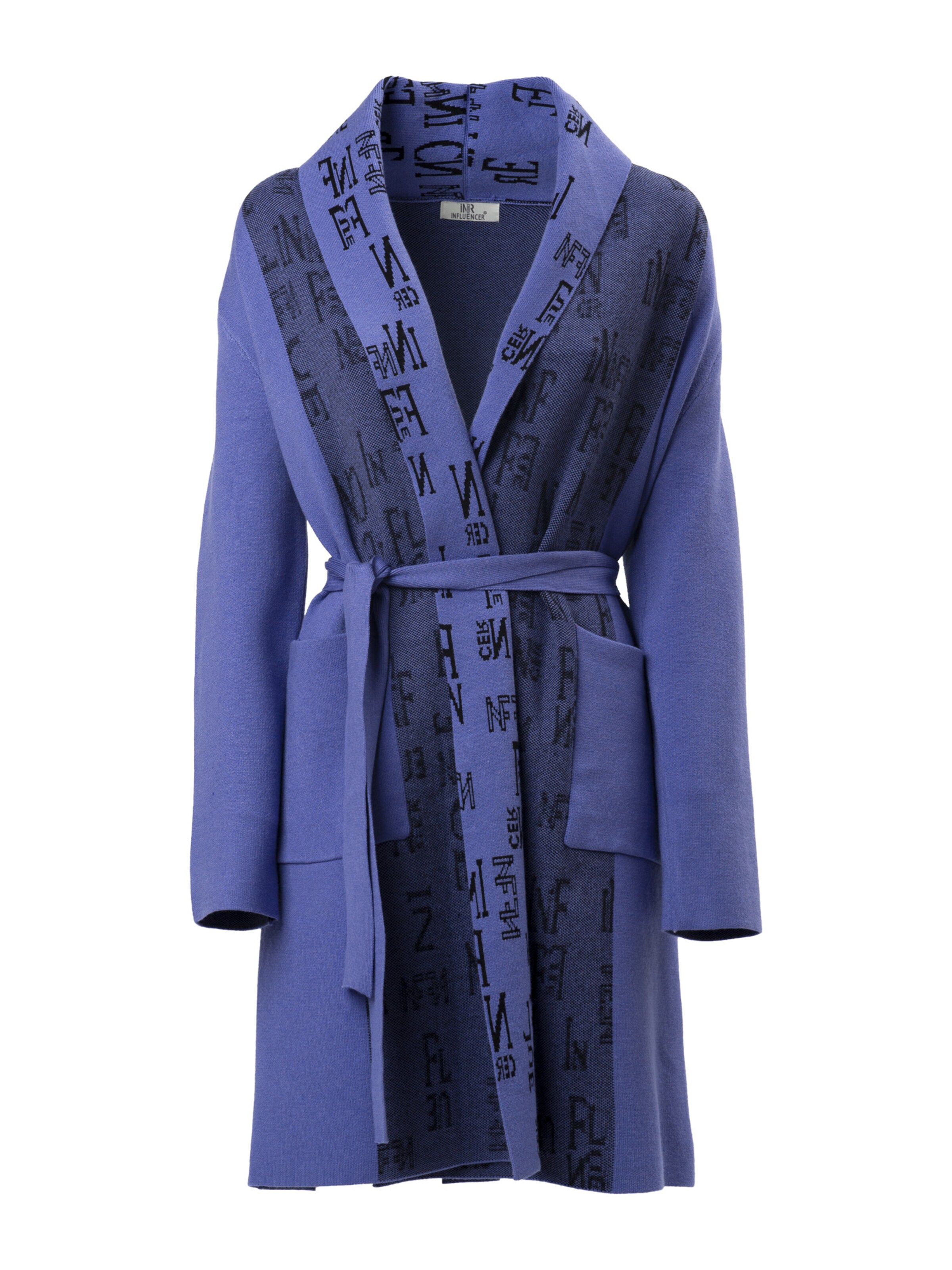 Influencer Płaszcz przejściowy w kolorze niebieski: przód