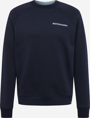 SCOTCH & SODA Sweatshirt in Blauw: voorkant