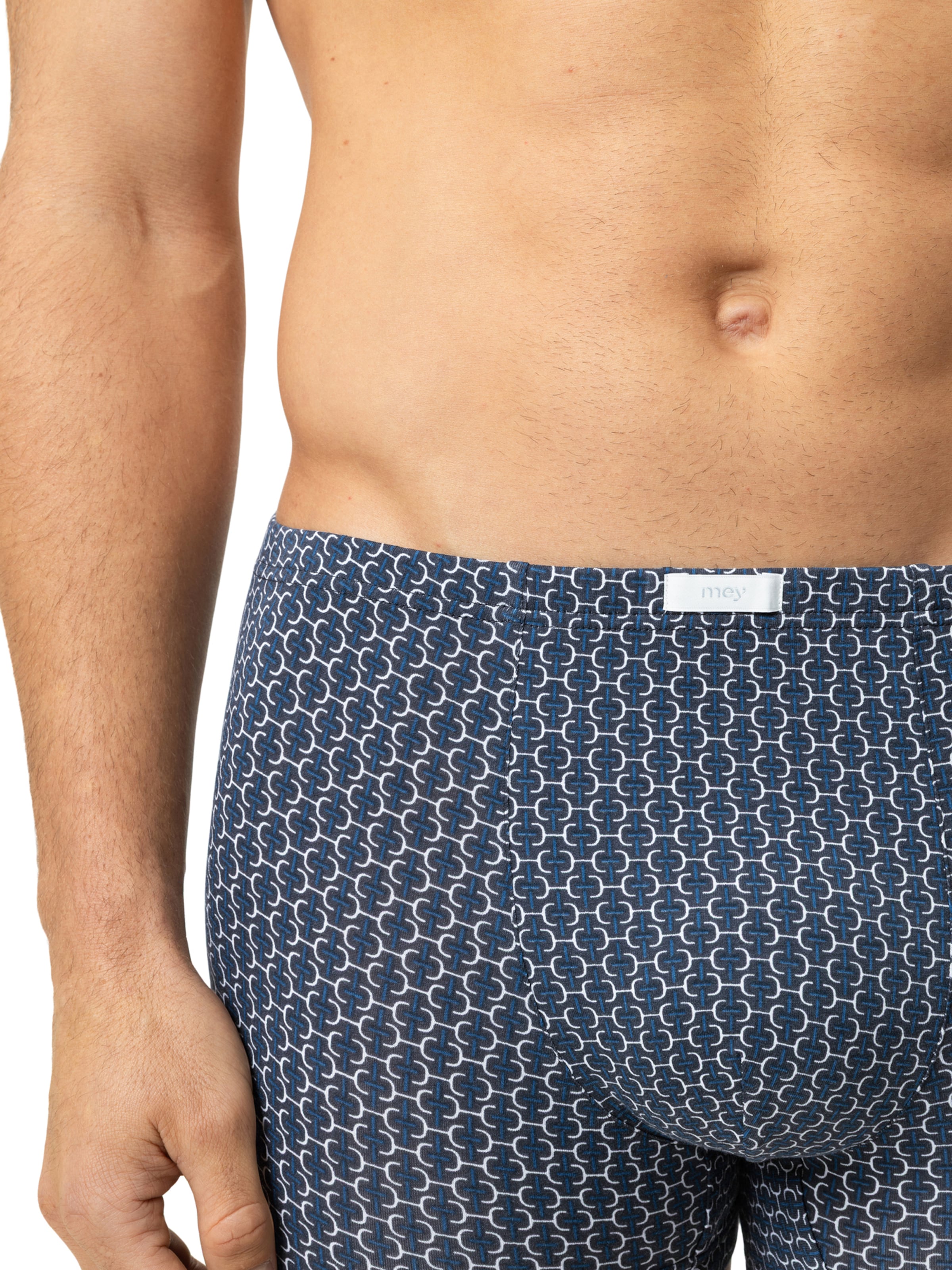 Mey Boxershorts ' Smart Chains ' in Blauw
