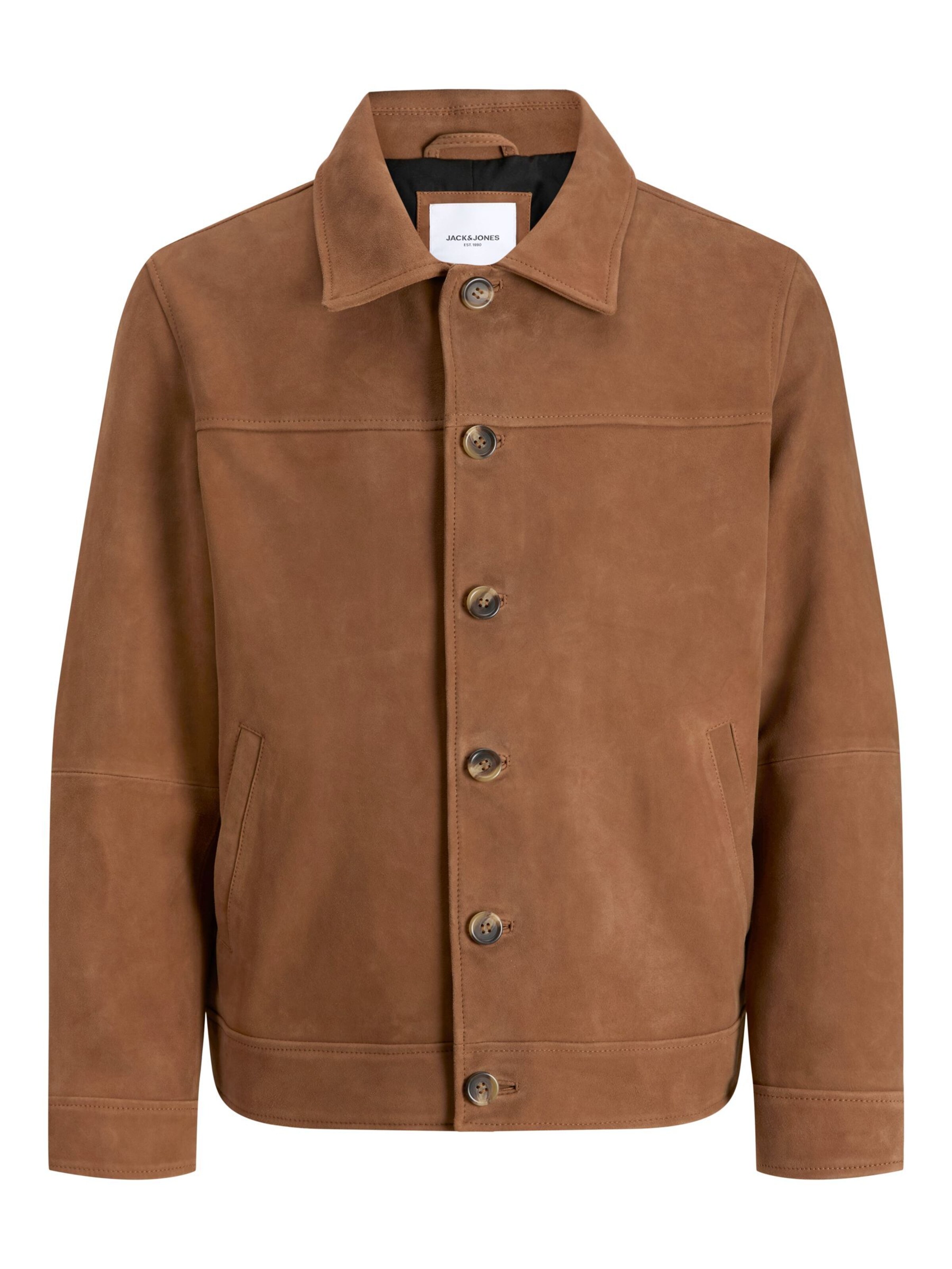 Veste mi-saison JACK & JONES en marron : devant