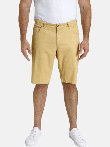 Loosefit Pantalon 'Baron Aran' Charles Colby en jaune : devant