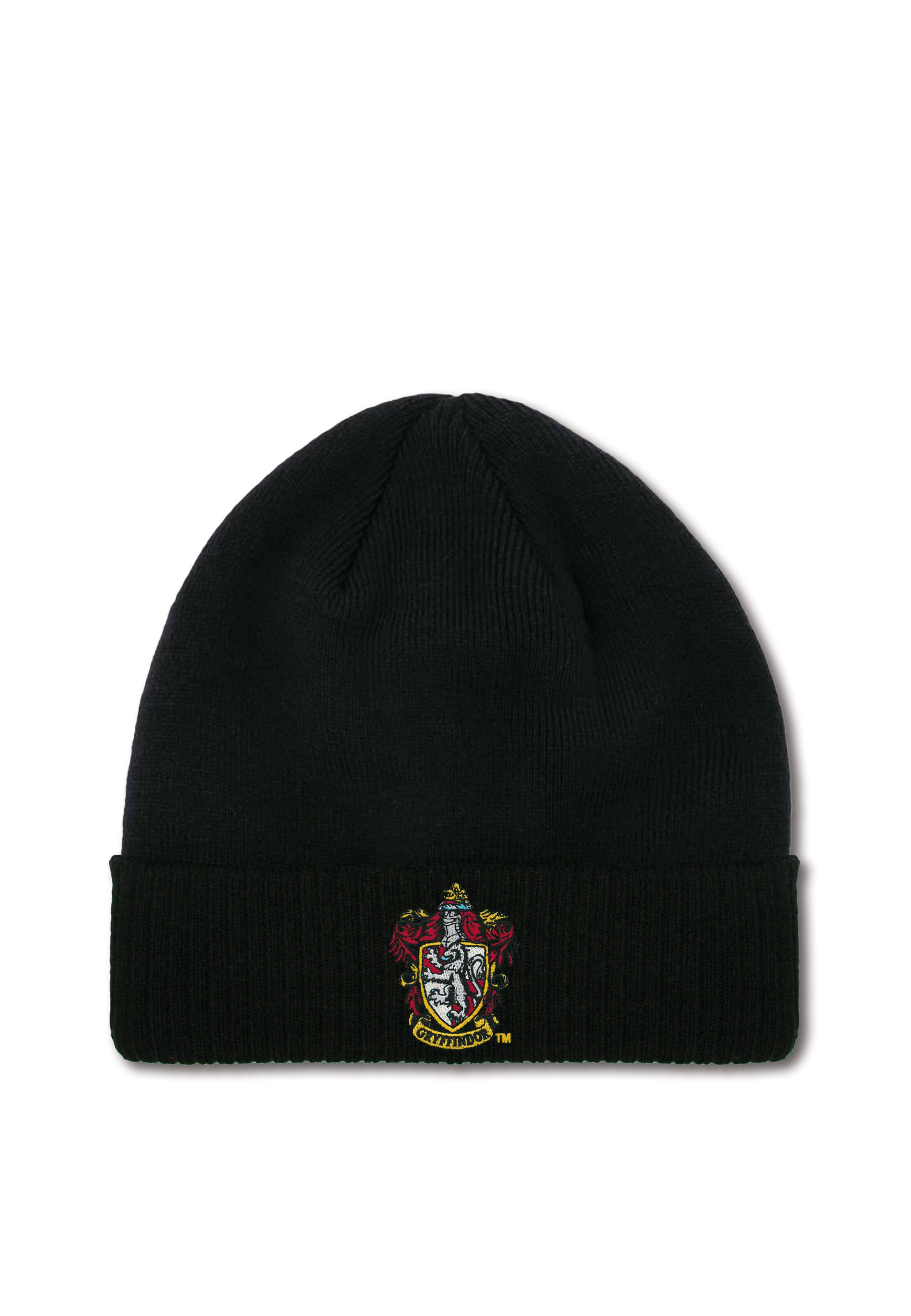 LOGOSHIRT Beanie 'Harry Potter - Gryffindor' in Schwarz: Vorderseite