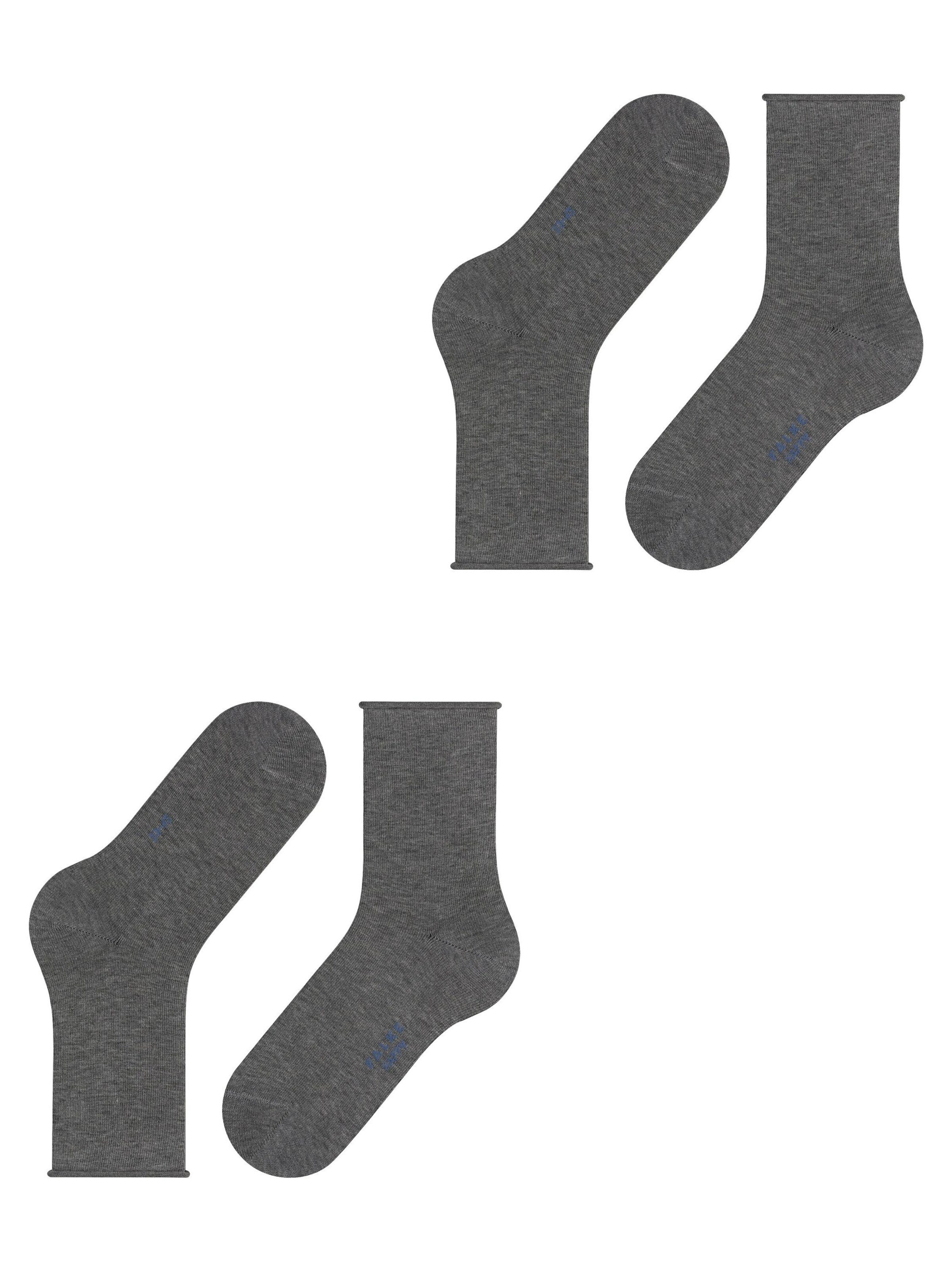 FALKE Socks 'Happy 2-Pack' in Grey
