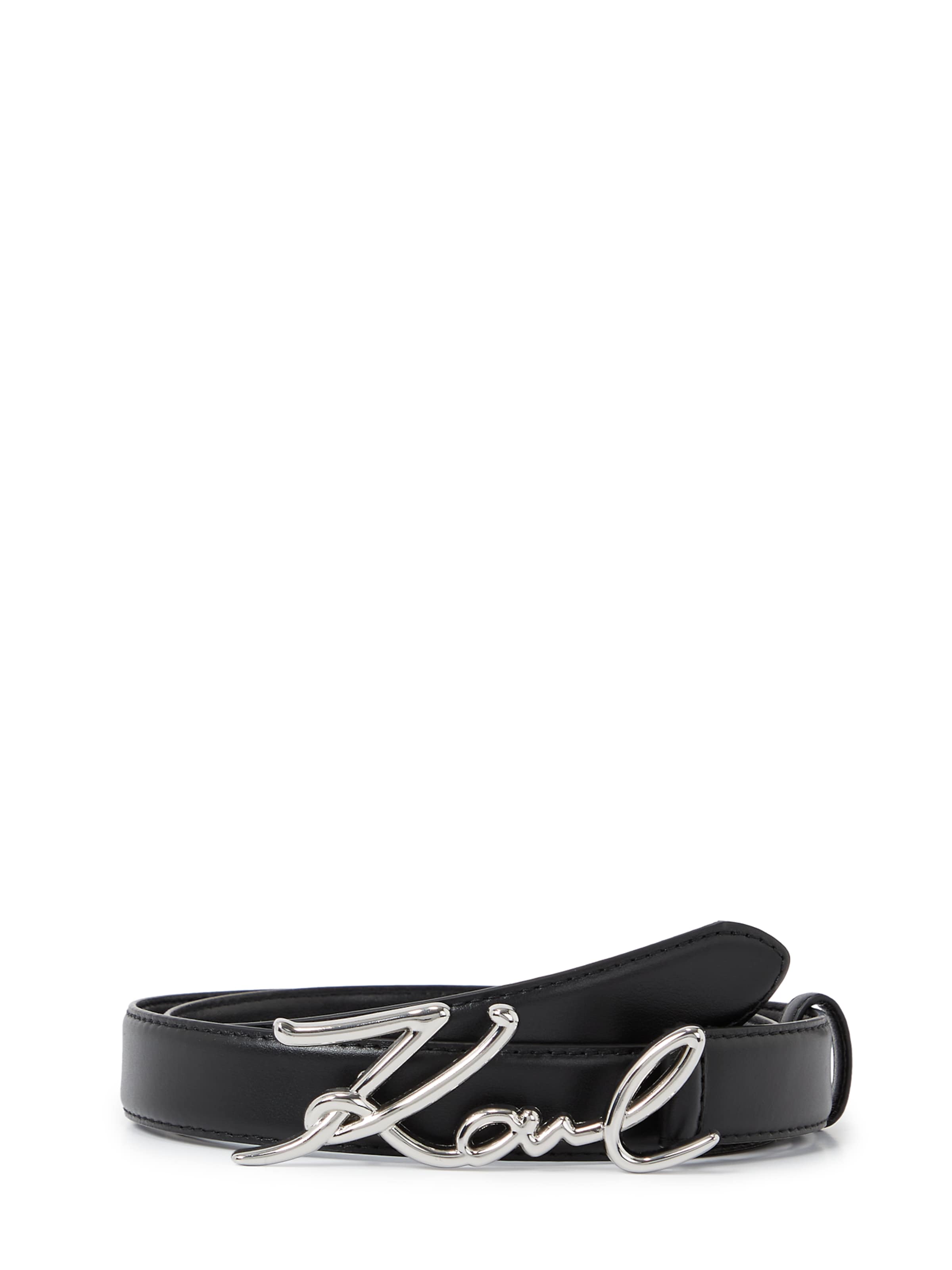 Karl Lagerfeld - Cinturón en negro: frente