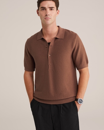 WE Fashion Пуловер в кафяво: отпред