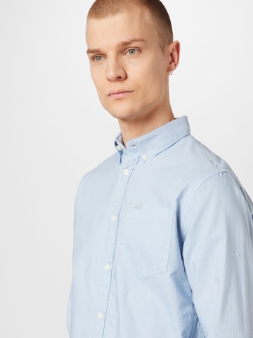 Pepe Jeans Regular fit Button Up Shirt 'Fabio' in Blue