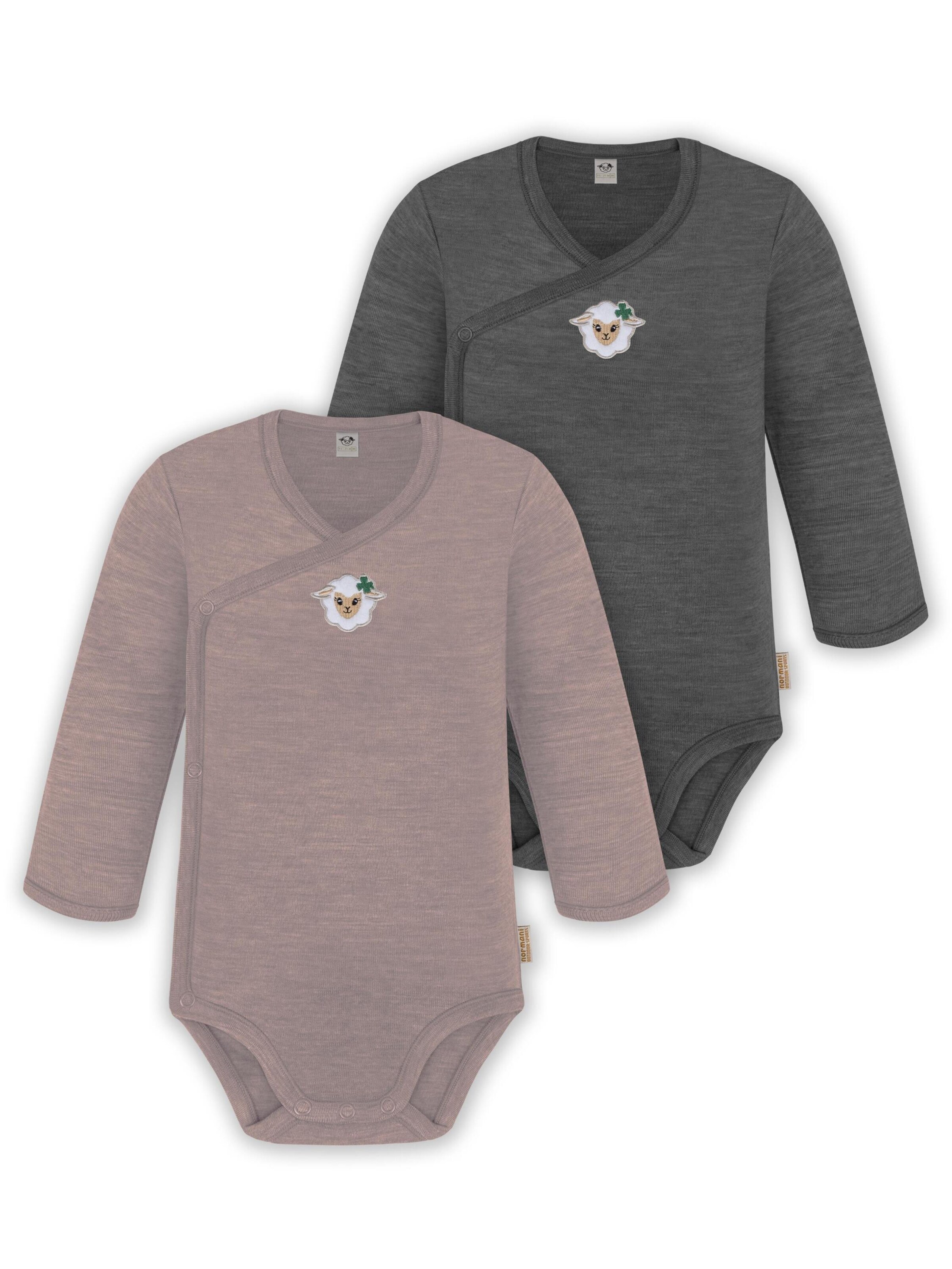 Barboteuse / body 'Kaitaia' normani en gris : devant