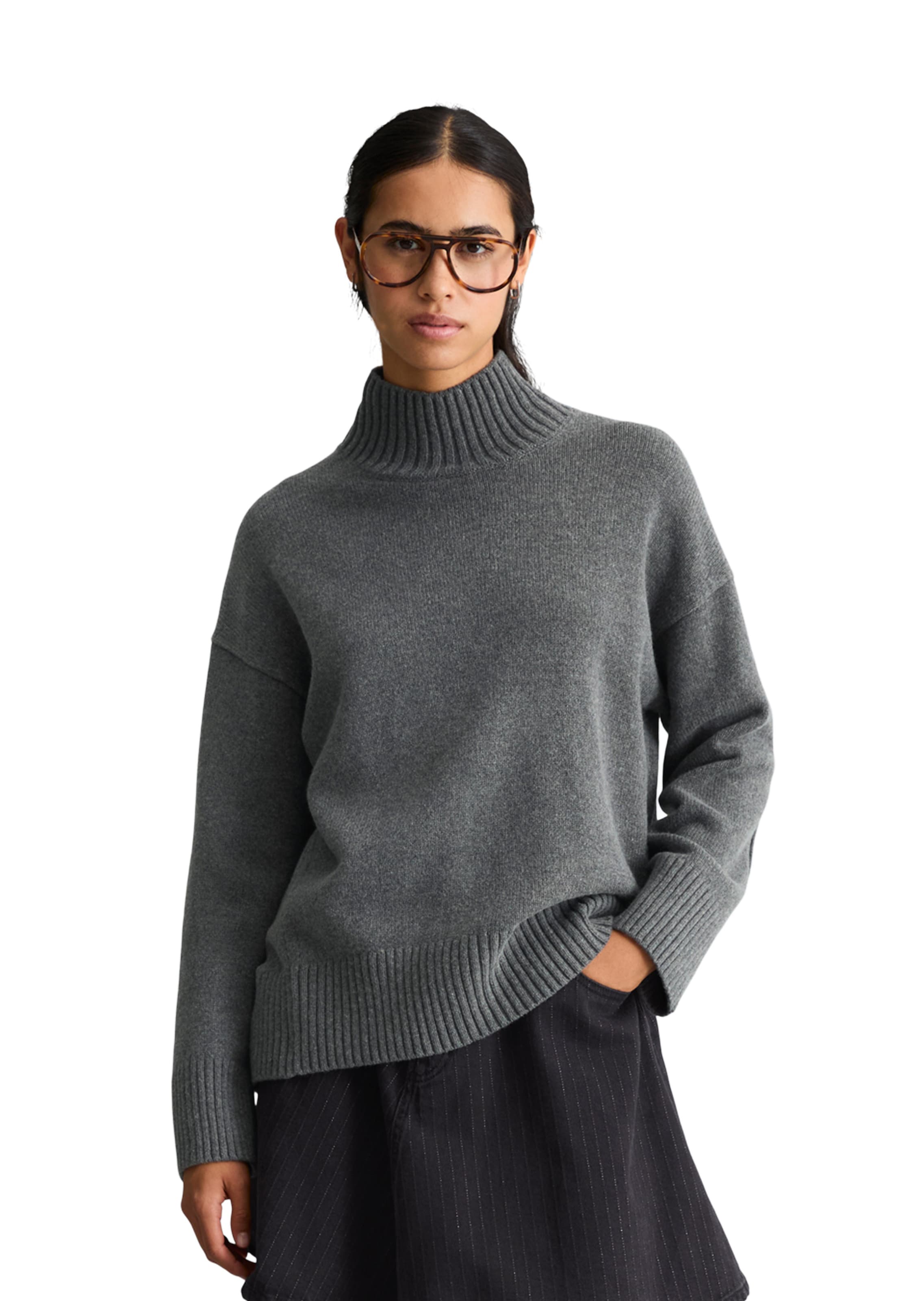 Marc O'Polo DENIM Pullover in Grau: Vorderseite