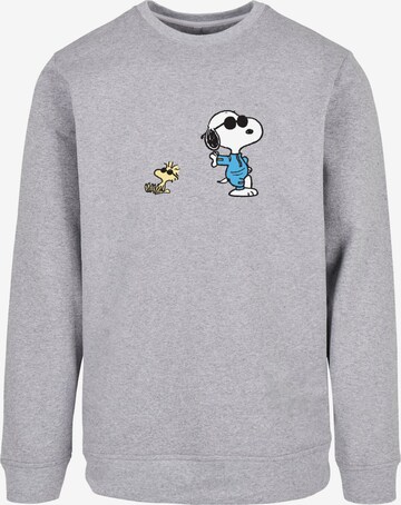 Sweat-shirt 'Peanuts Sunglasses V2' Merchcode en gris : devant