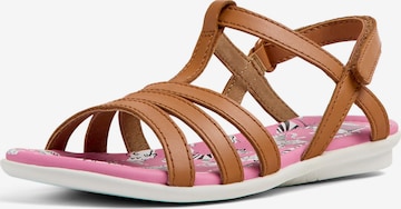 CAMPER Sandals 'Right' in Brown: front