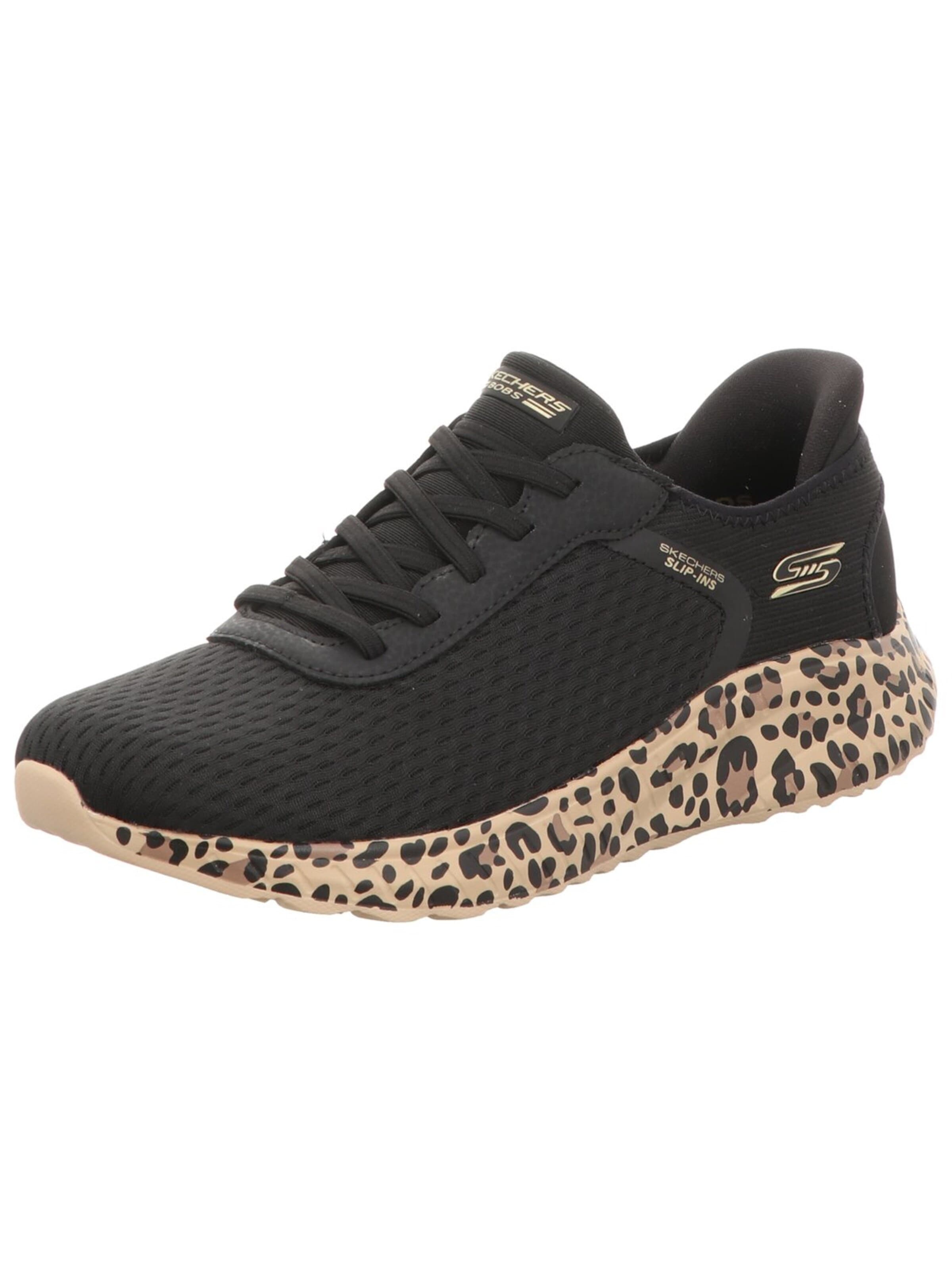Sneaker bassa 'Slipper Damen 117246 BLK Textil in schwarz' di SKECHERS in nero: frontale