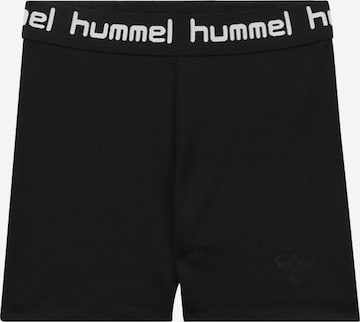 Skinny Pantaloni sport 'Tona' de la Hummel pe negru: față