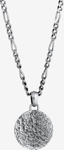 KUZZOI Necklace 'Figaro' in Silver: front