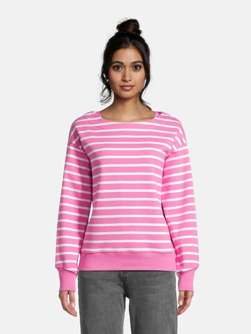 salzhaut Sweatshirt 'Oawerwind' in Roze: voorkant