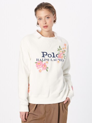 Polo Ralph Lauren Sweatshirt in Wit: voorkant