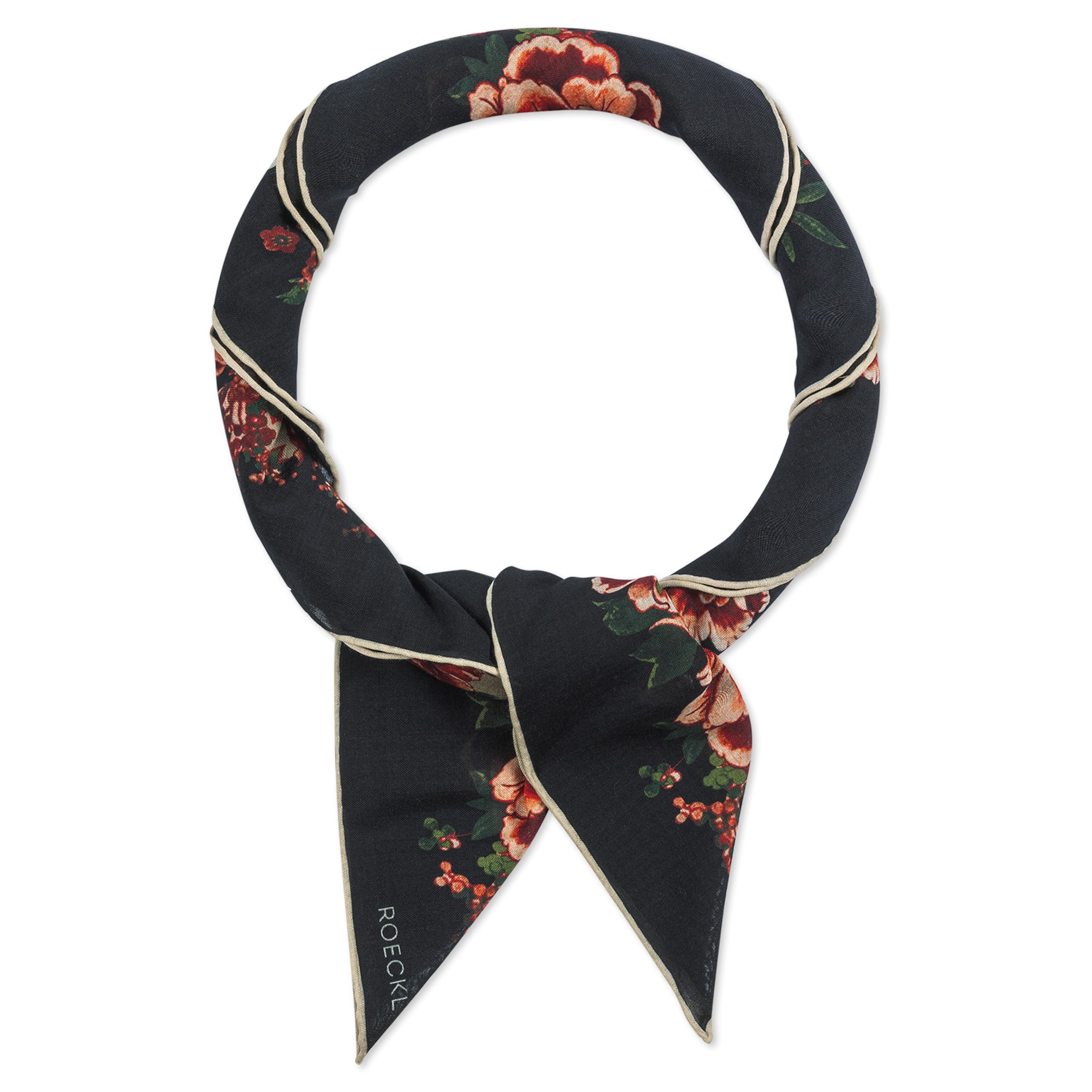 Roeckl Doek 'BLOOMING WILDERNESS WILDERNESS' in Beige