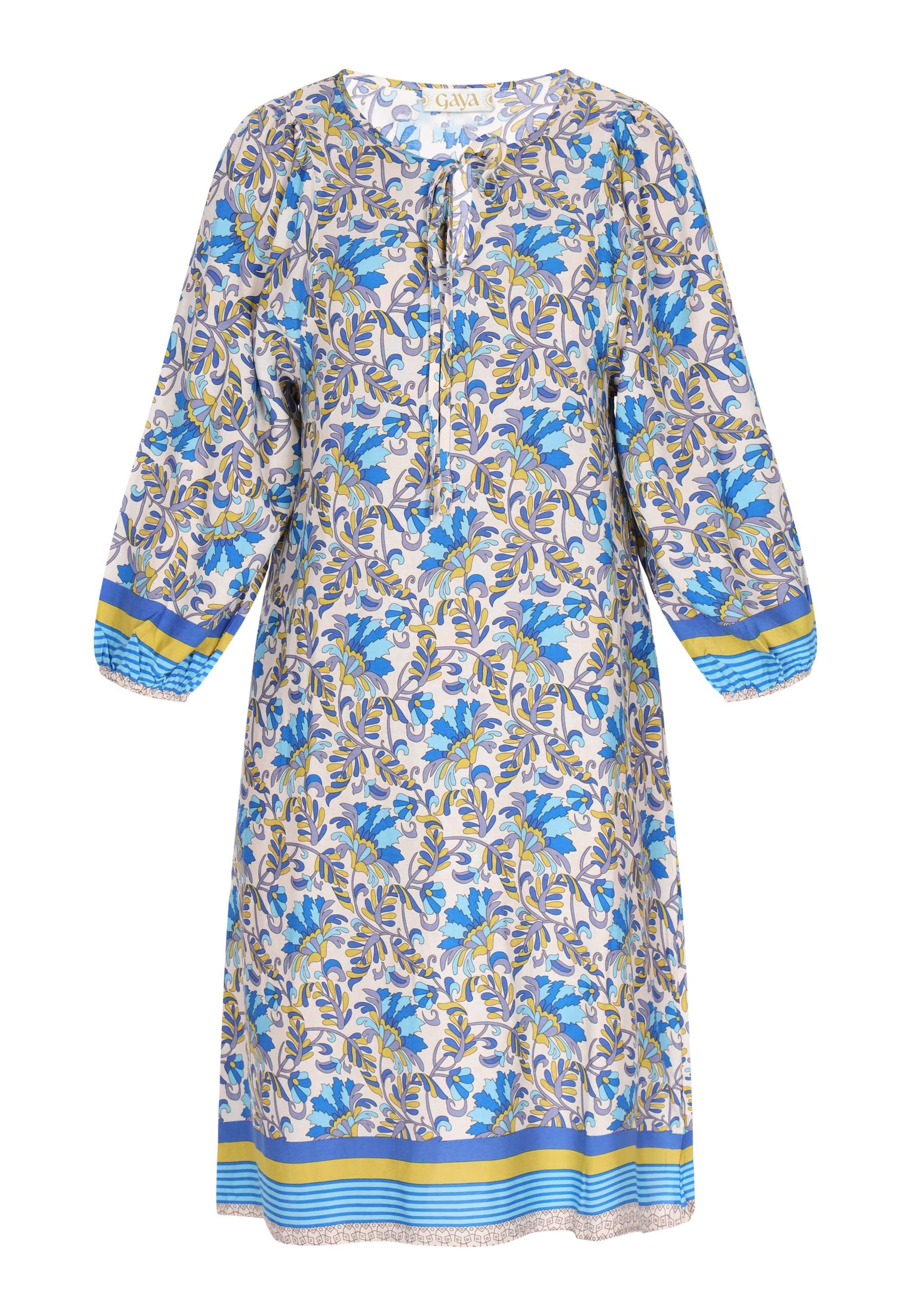 Gaya Dress 'Boho' in Blue: front
