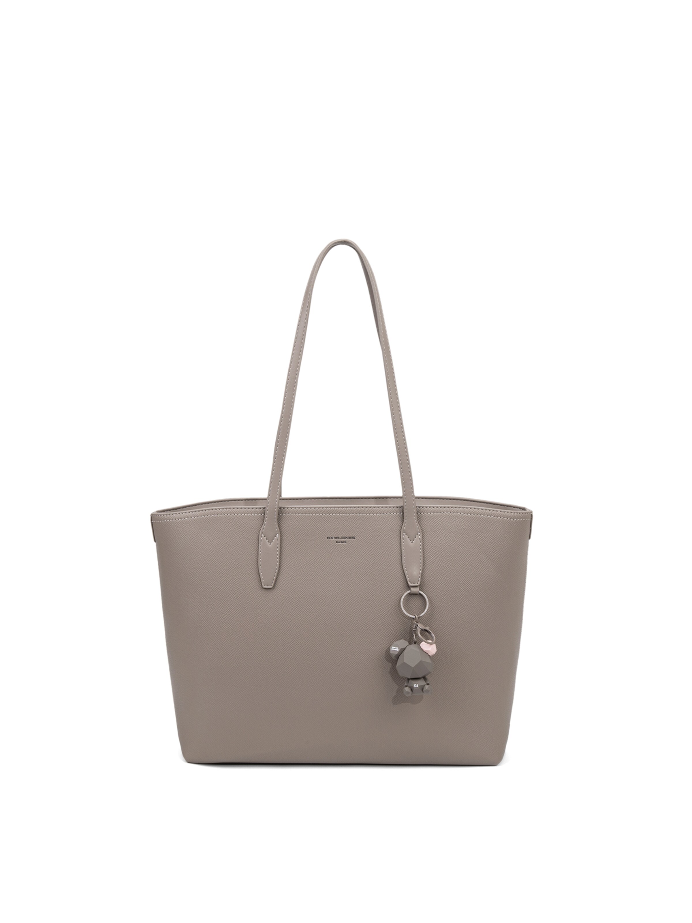 Borsa a spalla di David Jones in grigio: frontale