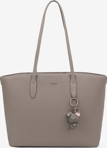 Borsa a spalla di David Jones in grigio: frontale