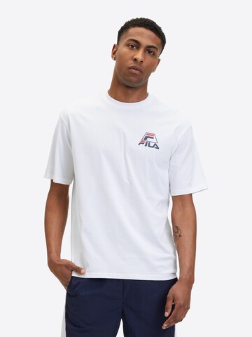 T-Shirt 'LIBEREC' FILA en blanc : devant
