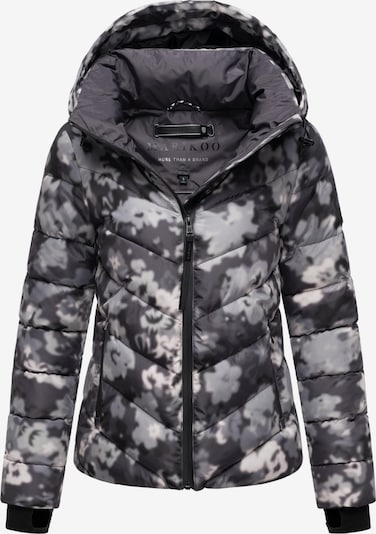 MARIKOO Winterjacke in anthrazit / basaltgrau / weiß, Produktansicht