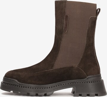 Kazar Chelsea boots in Bruin: voorkant