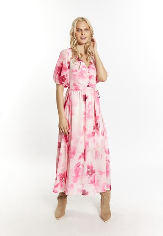 Robe IZIA en rose : devant