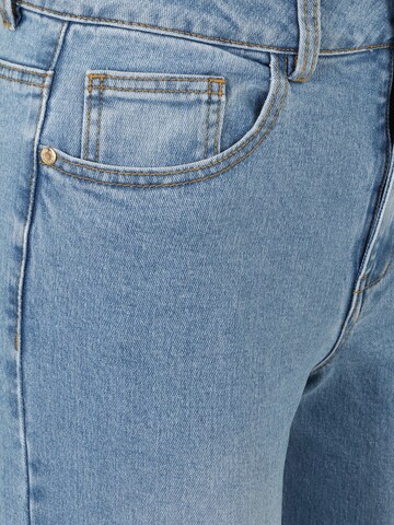 OBJECT Tall Flared Jeans 'MARINA' in Blauw