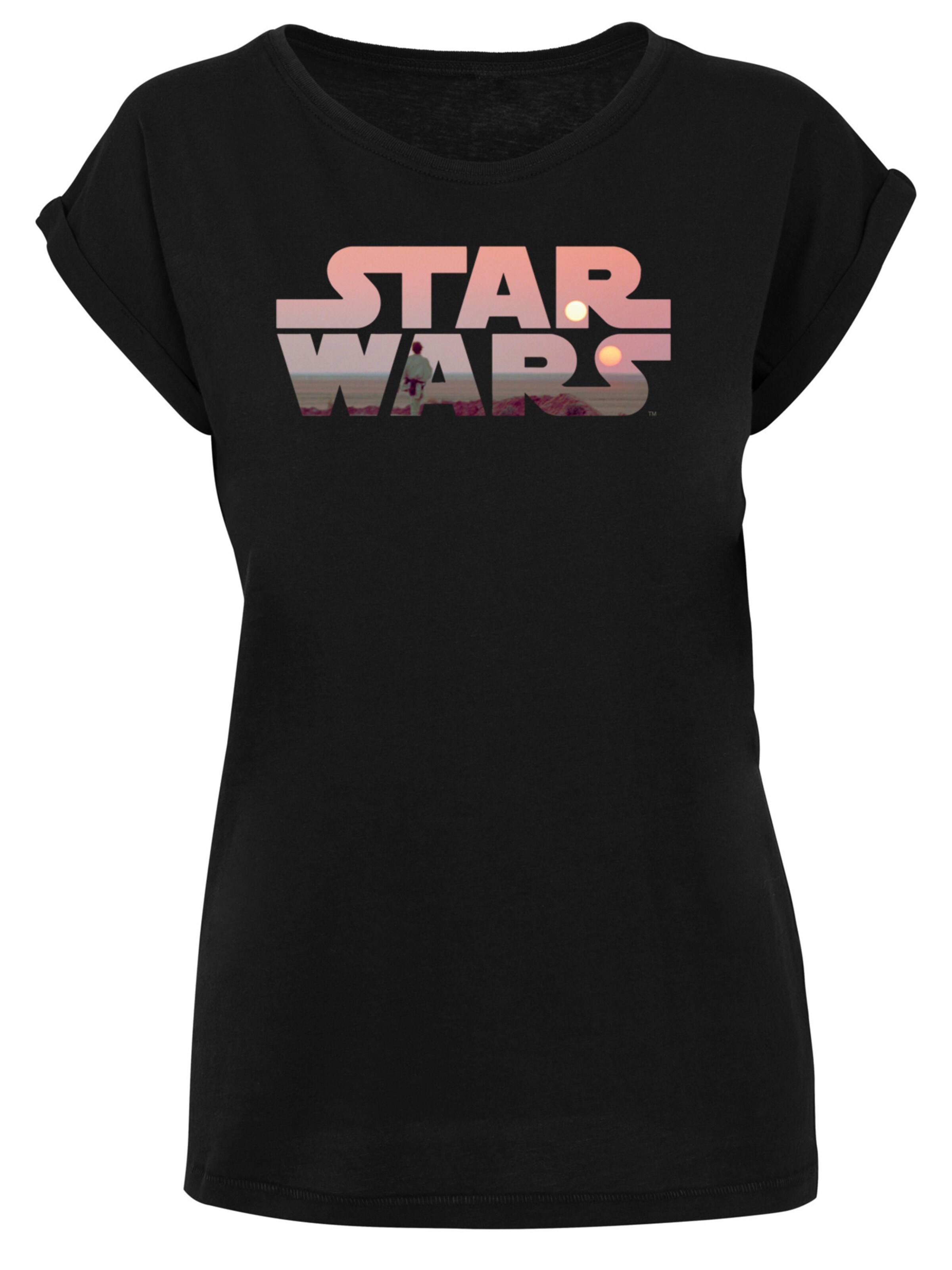 T-shirt 'Star Wars Tatooine' F4NT4STIC en noir : devant