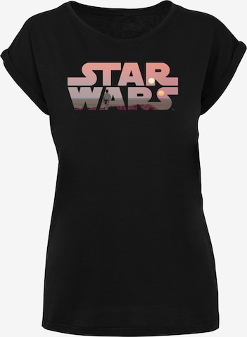 T-shirt 'Star Wars Tatooine Logo' F4NT4STIC en noir : devant