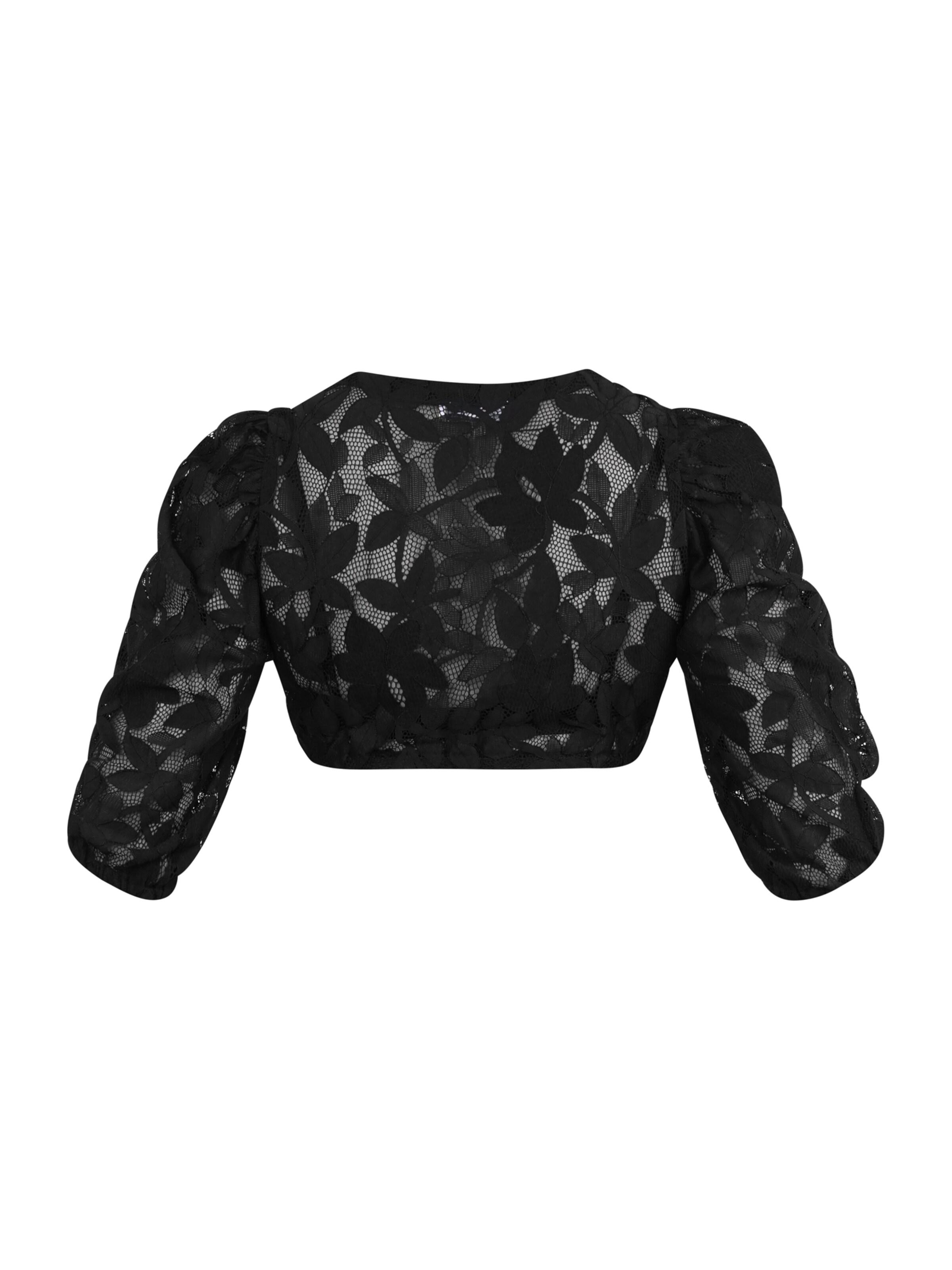 MARJO Krojová halenka 'Eckersdorf' – černá