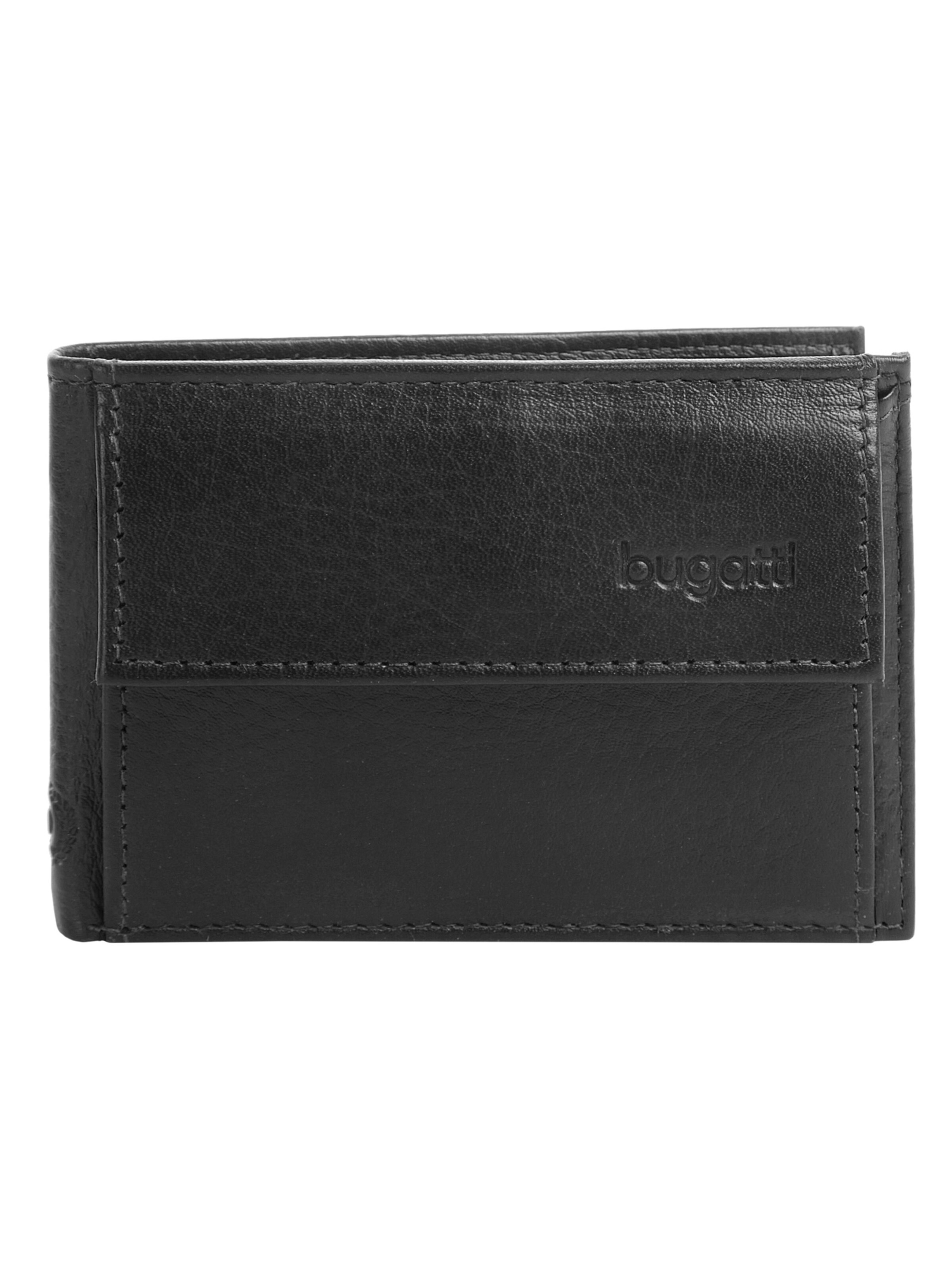 bugatti Wallet 'SEMPRE' in Black: front