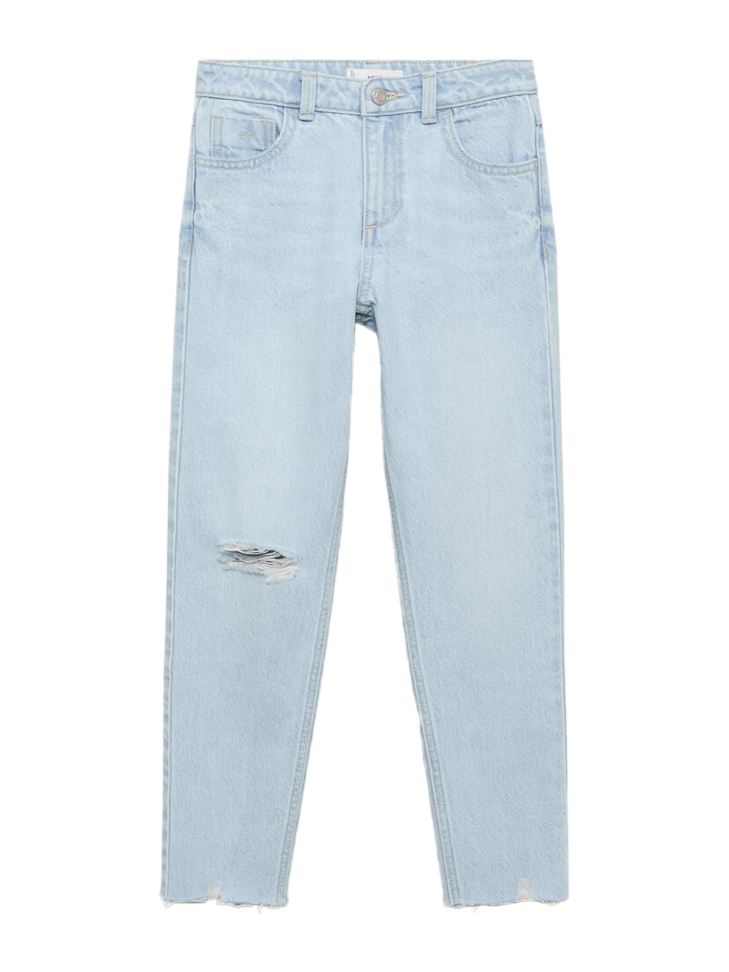 MANGO KIDS Tapered Jeans in Blue: front