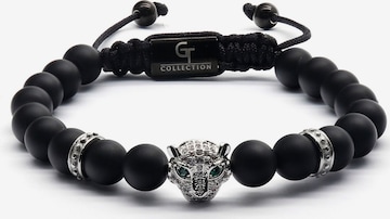 Bracelet 'Leopard Head' GT Collection en noir : devant