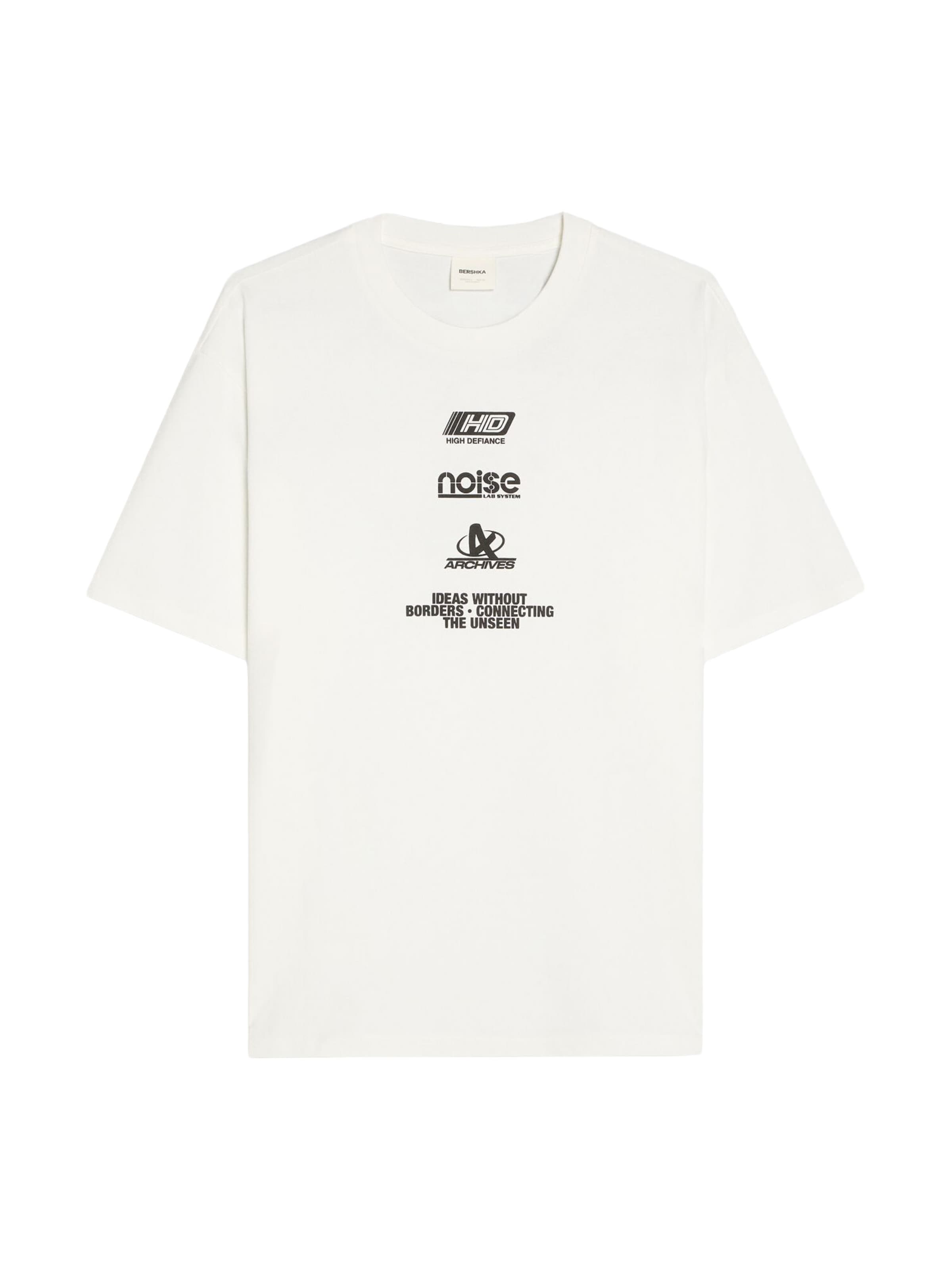 Bershka Paita koossa XS värissä musta / valkoinen, Tuotenäkymä