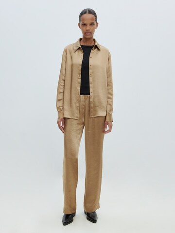 EDITED Wide leg Trousers 'Sinead' in Brown